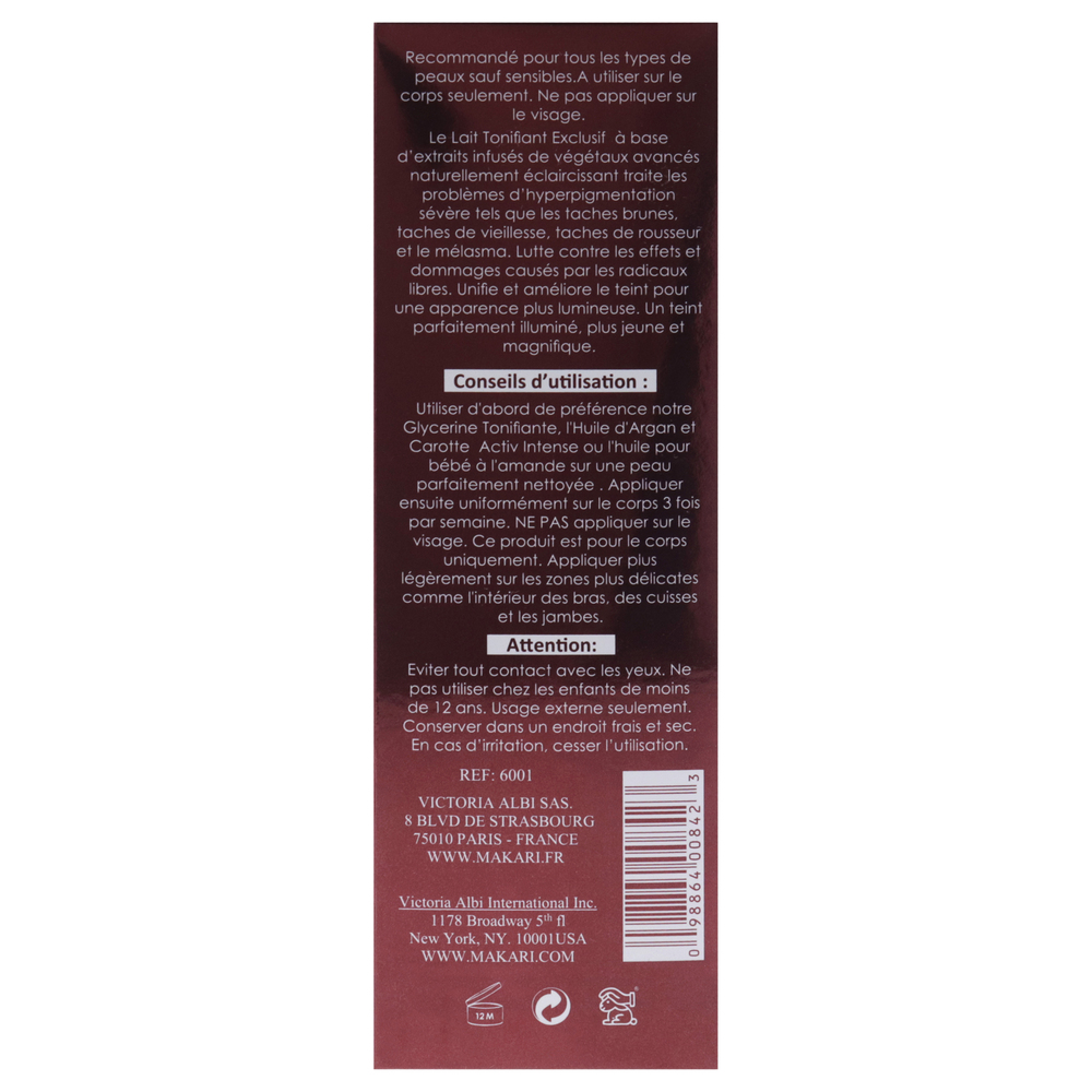 Exclusive Tone Boosting Body Milk by Makari for Women - 16.8 oz Body Milk - Picture 8 of 8